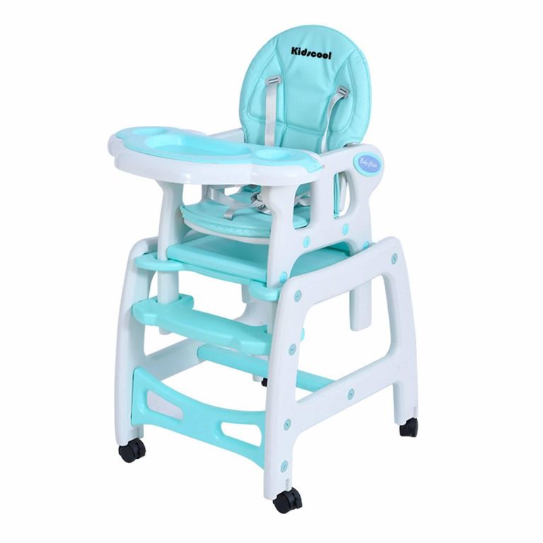 BE DESIGN Silla de comer New fresh blue 3 funciones