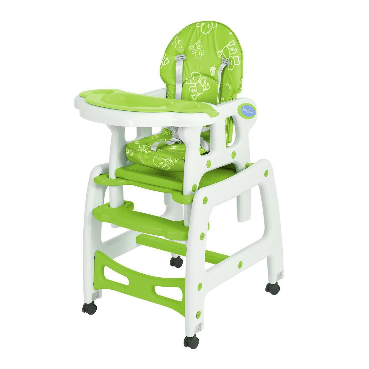 KIDSCOOL - Silla de comer New verde 3 funciones