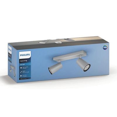 Imagen 2 del producto Foco Spot x2 gris GU10