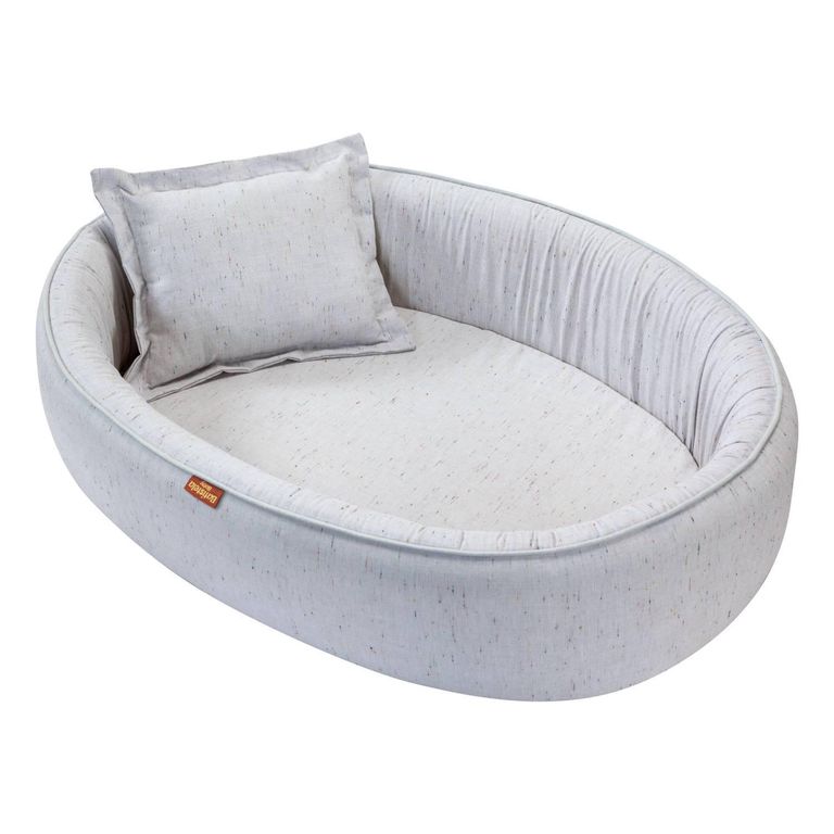 Moisés nido gris con cojín Kidscool