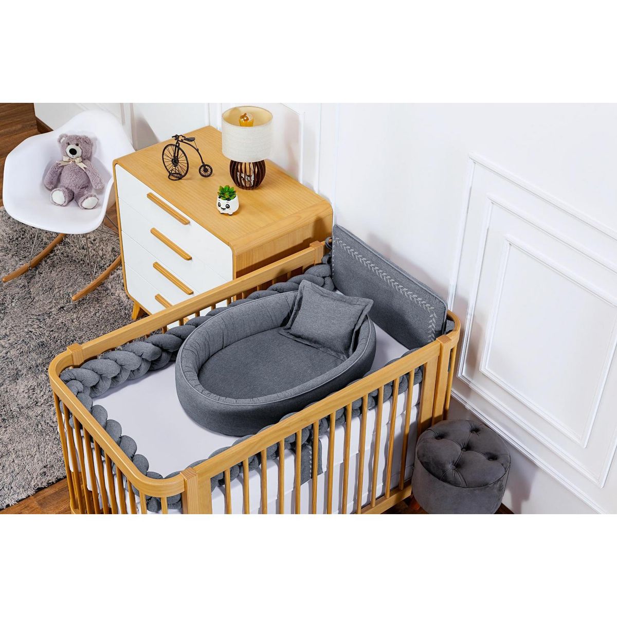 BE DESIGN - Moisés nido jeans con cojín Kidscool