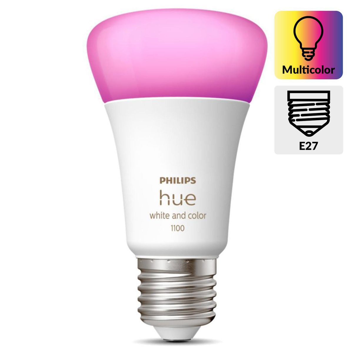 PHILIPS HUE - Ampolleta Philip Hue 9 W E27 1100 lm Luz Multicolor