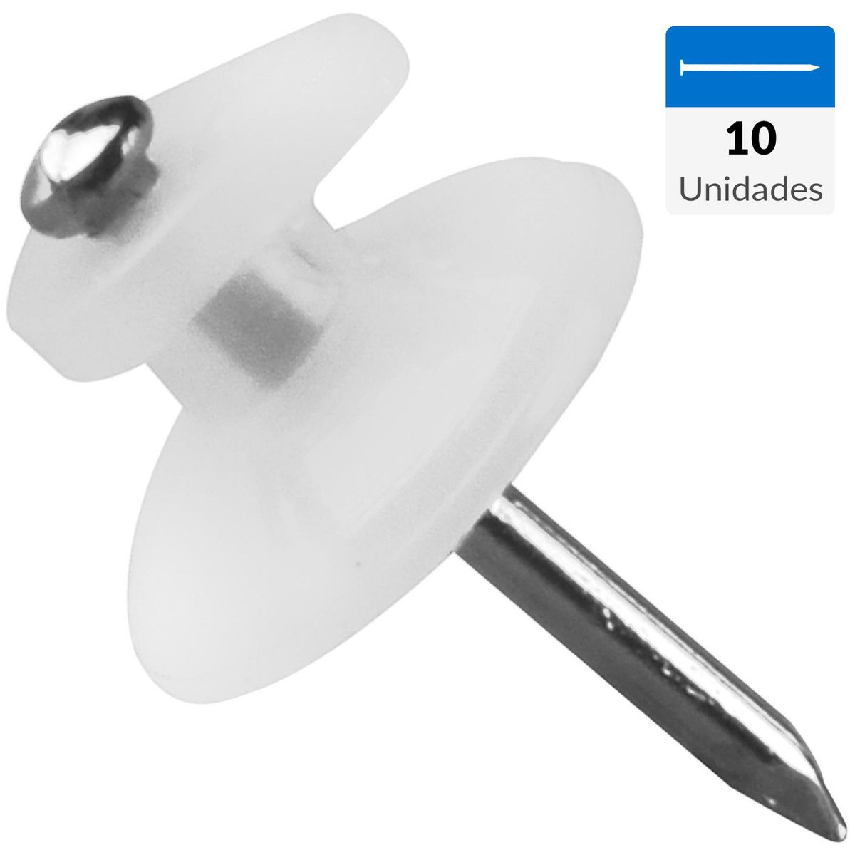 GARVIL - Gancho con clavo grip 10 unidades