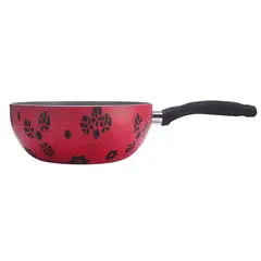 DORAL - Wok con Fondo Titanio 22 cm 1 Piezas Aluminio Happy Colors