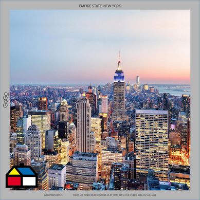 Canva new york deco 38x38x4cm