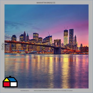 Canva puente 2 deco 39x39x4cm
