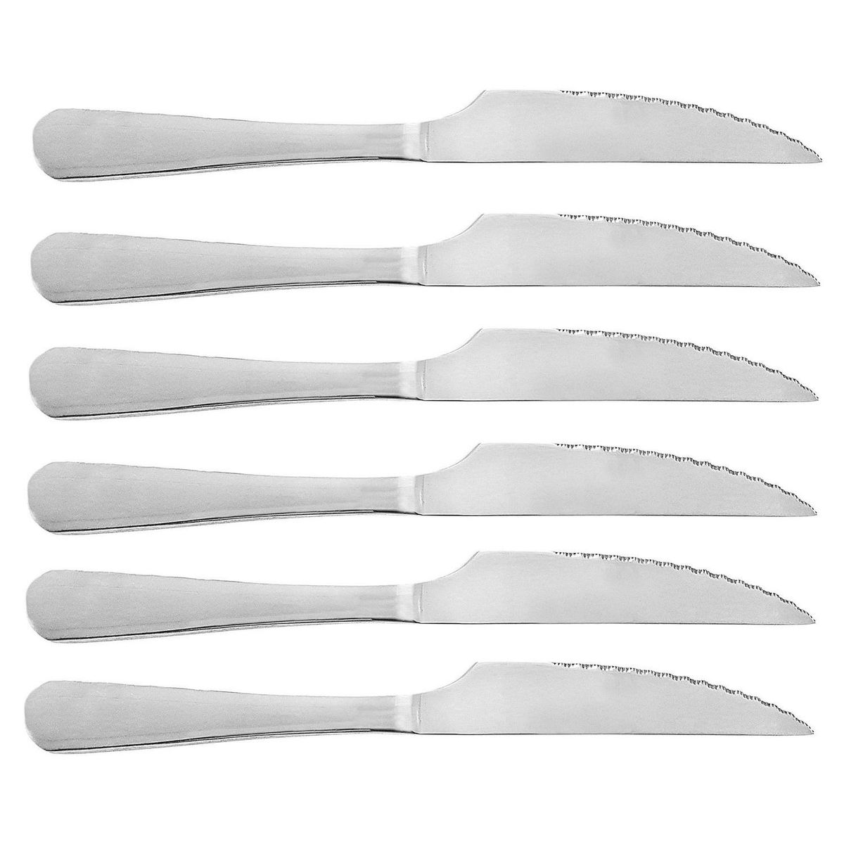 DORAL - Set de 6 Cuchillos para Carne Doral Inoxidable Filo Dentado
