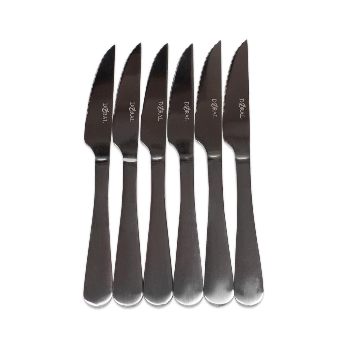 DORAL - Set de 6 Cuchillos para Carne Doral Inoxidable Filo Dentado