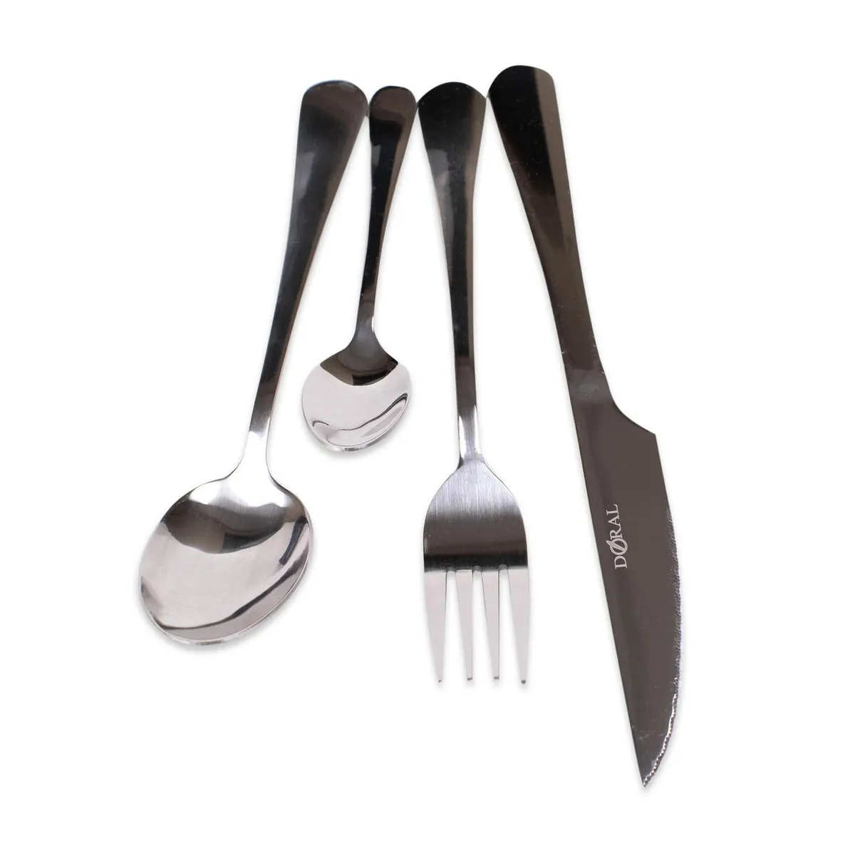 DORAL - Set 24 Cubiertos Acero Inoxidable Classic para 6 personas con Caja