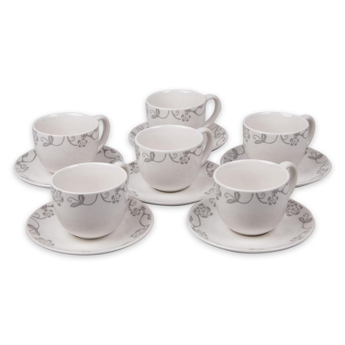 DORAL - Juego De Té Porcelana 12 Piezas Vicenza