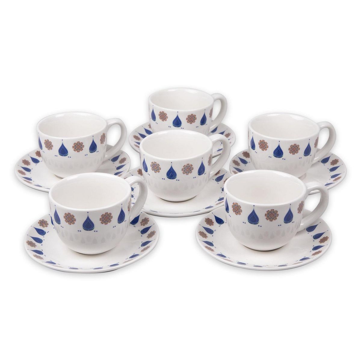 DORAL - Juego De Té Porcelana 12 Piezas Alessandra