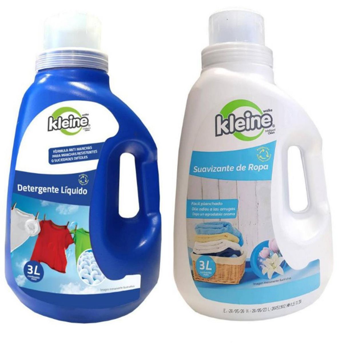 KLEINE WOLKE - Pack Detergente Ropa Limpia Kleine Wolke 3 Litros + Suavizante