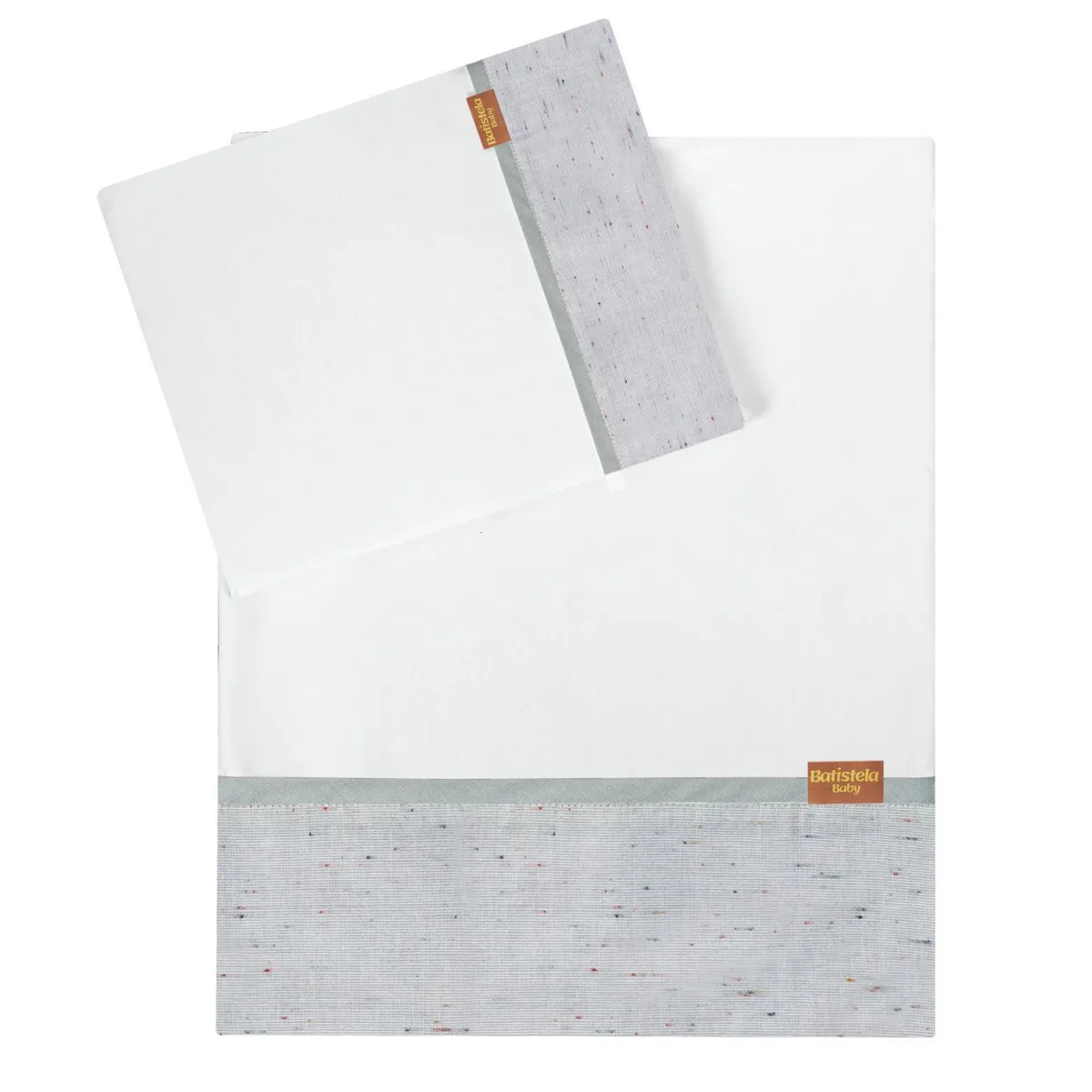 BE DESIGN - Juego de Sábanas Coche/Cuna Kidscool Infantil Gris