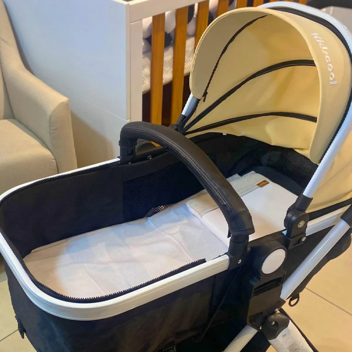 BE DESIGN - Juego de Sábanas Coche/Cuna Kidscool Infantil Gris