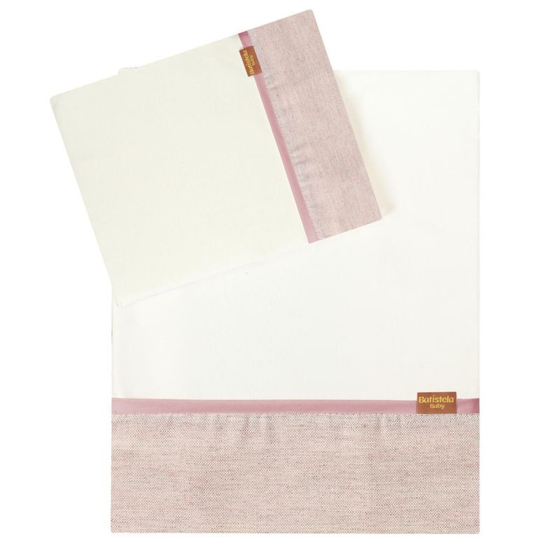 BE DESIGN - Set sabanas coche/cuna rosado Kidscool