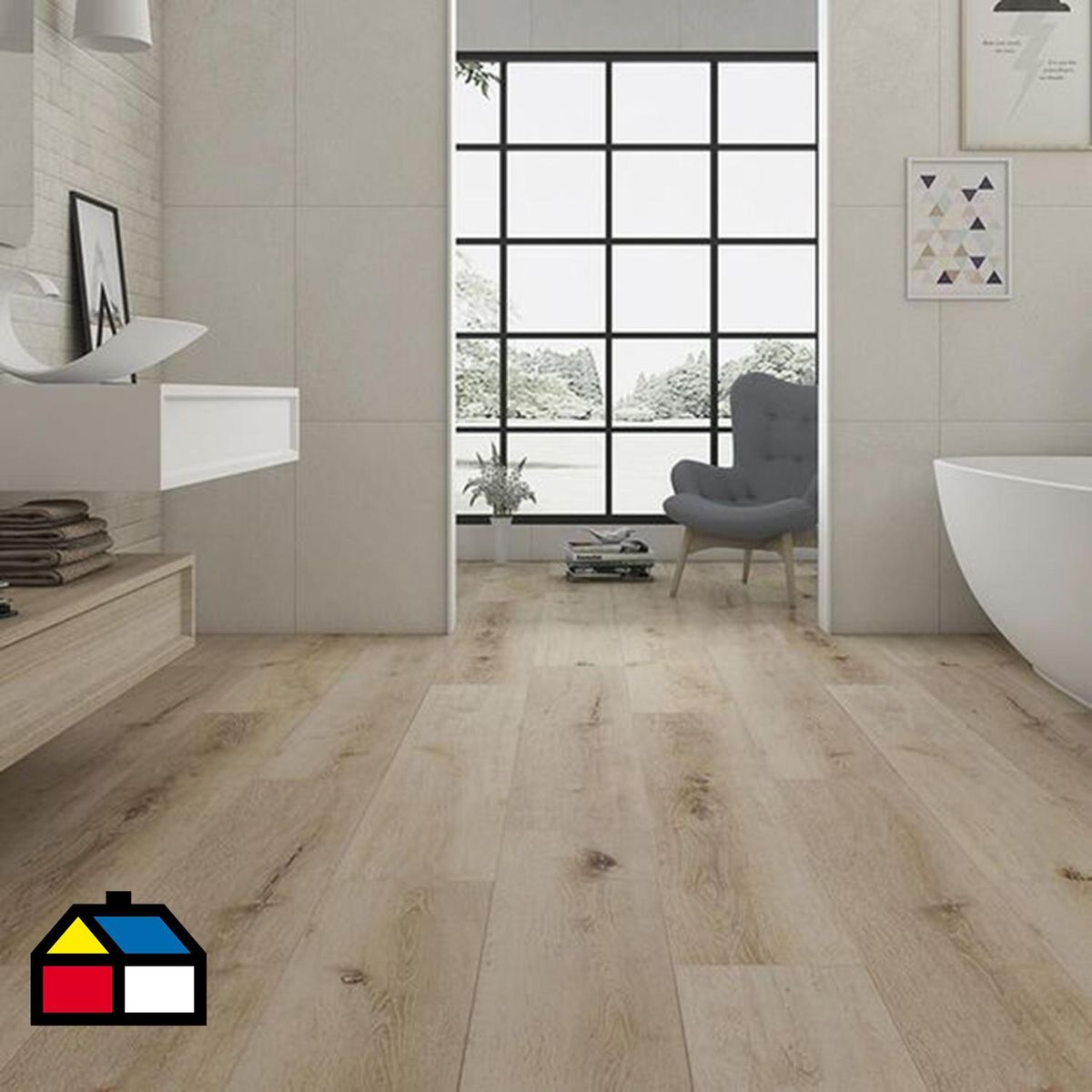 LSTORE - Porcelanato 20x100 cm Golden Beige 1.20 m2