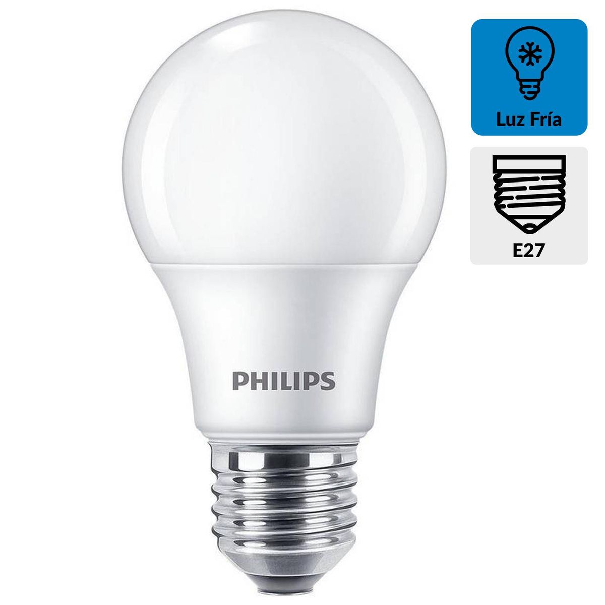 PHILIPS - Ampolleta Led Eco Home base E27 14W Luz fría 1250 Lúmenes