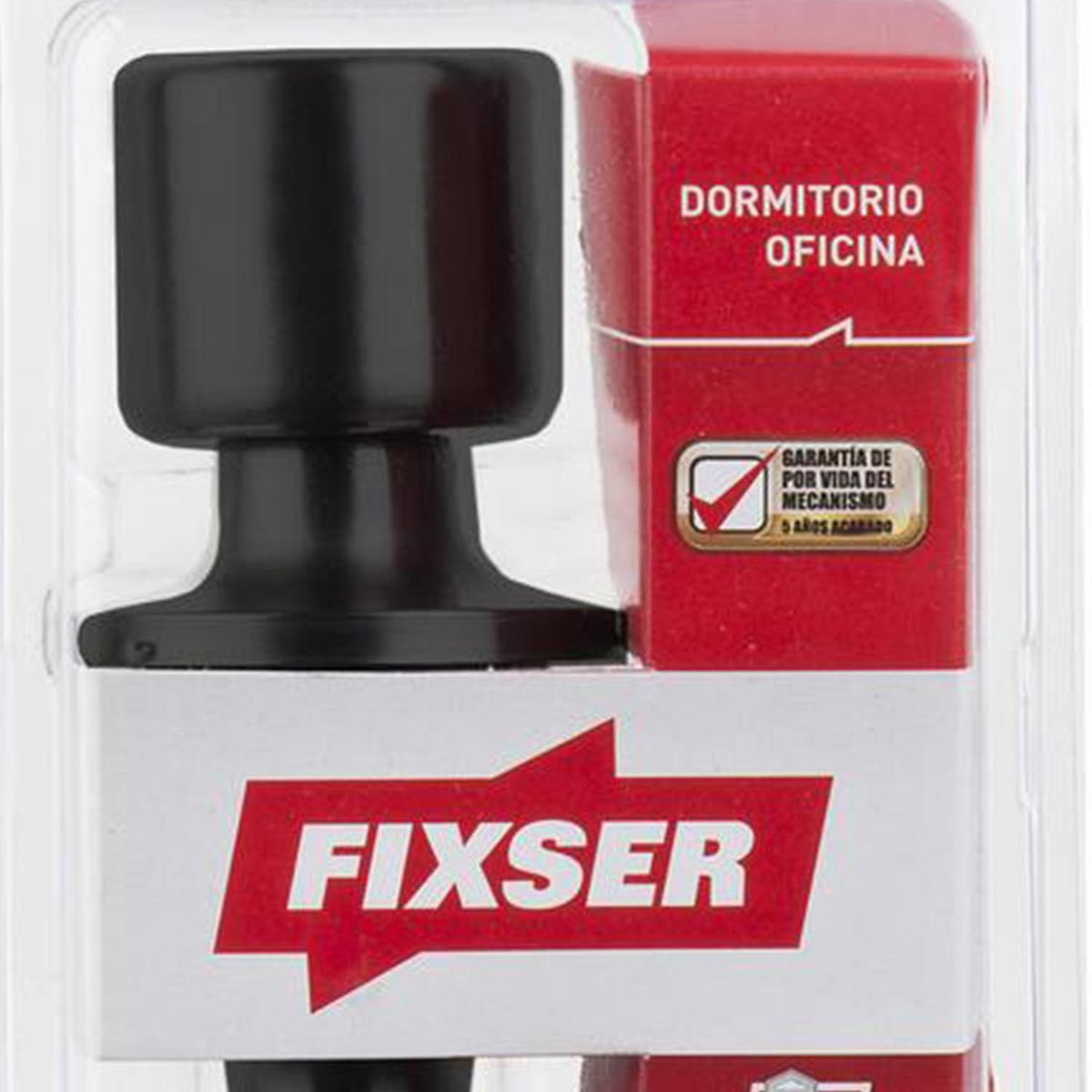 FIXSER - Cerradura pomo lugano dormitorio negro