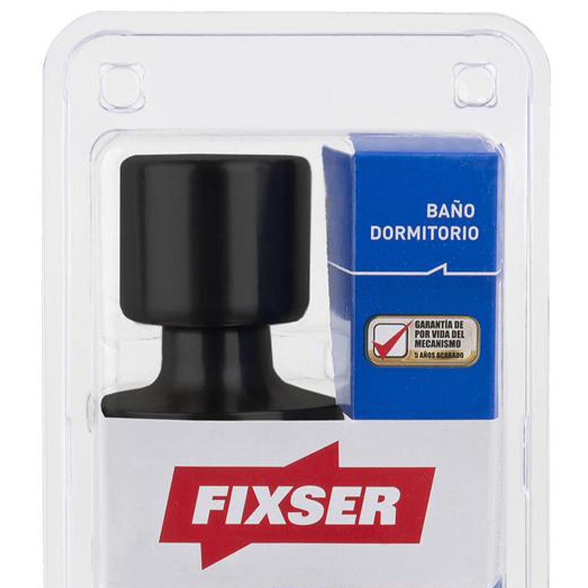 FIXSER - Cerradura pomo lugano baño negro