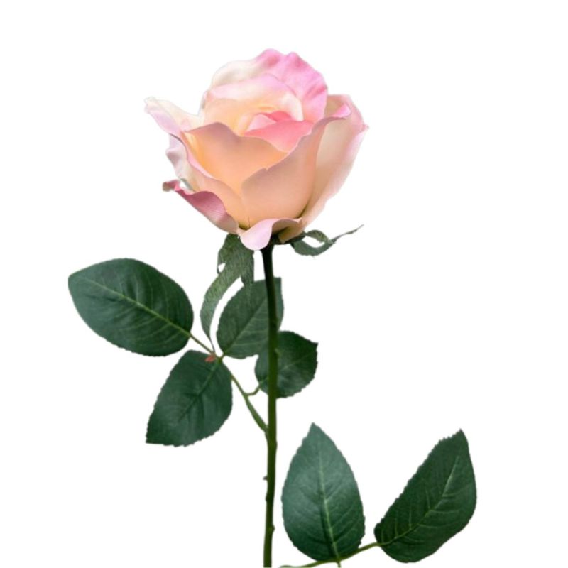 FLORACENTER - Rosa artificial 66 cm rosado