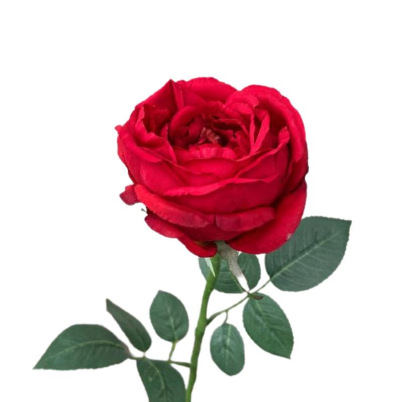 FLORACENTER - Rosa artificial 58 cm rojo
