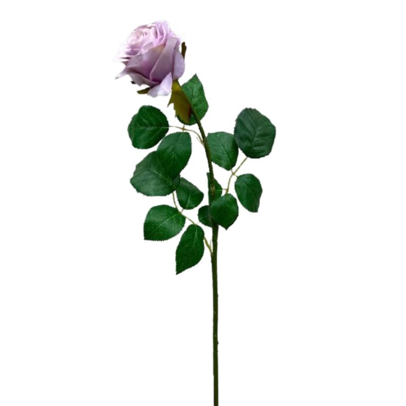 FLORACENTER - Rosa artificial 70 cm rosado