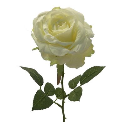 Rosa artificial 58 cm blanco