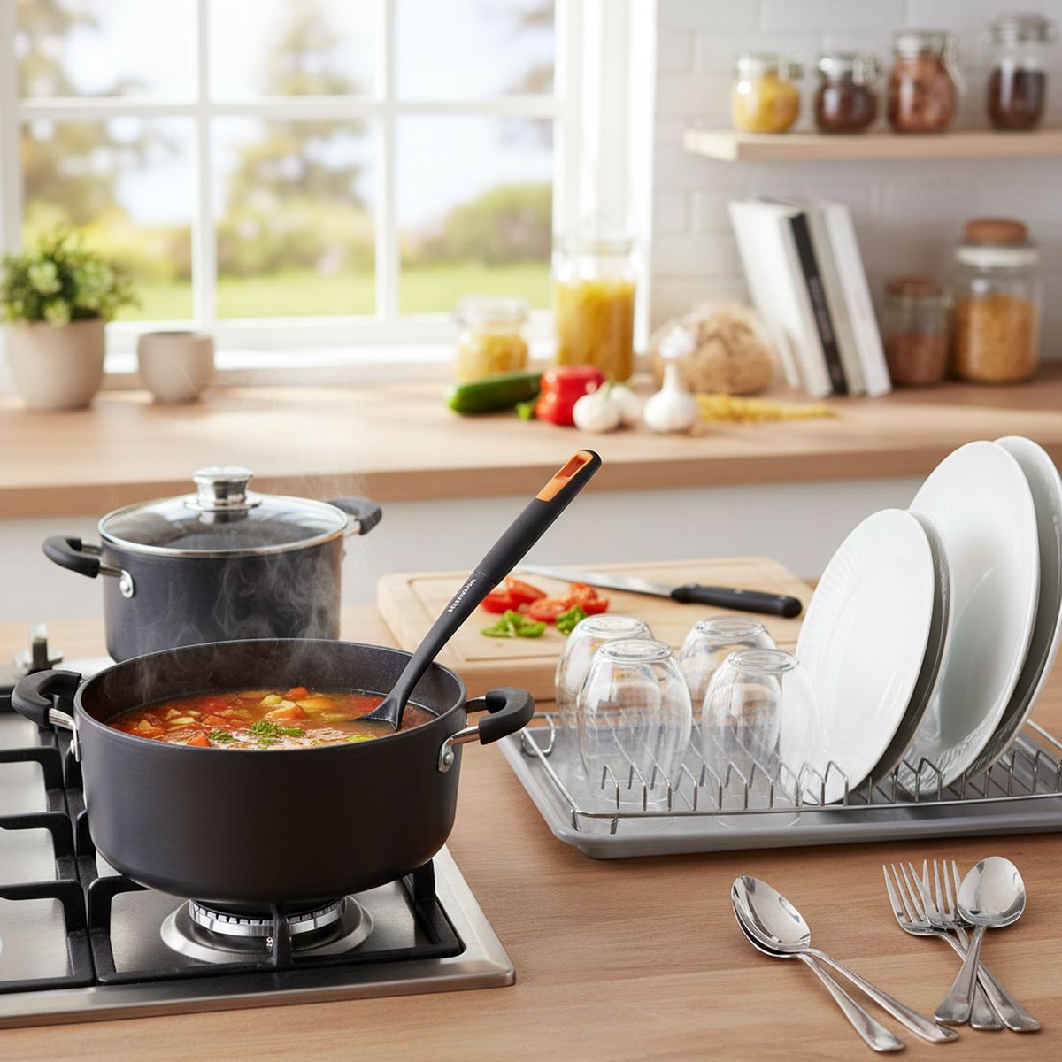 MARMICOC - Cuchara Servir Marmicoc Resistente Al Calor Negra 32 cm