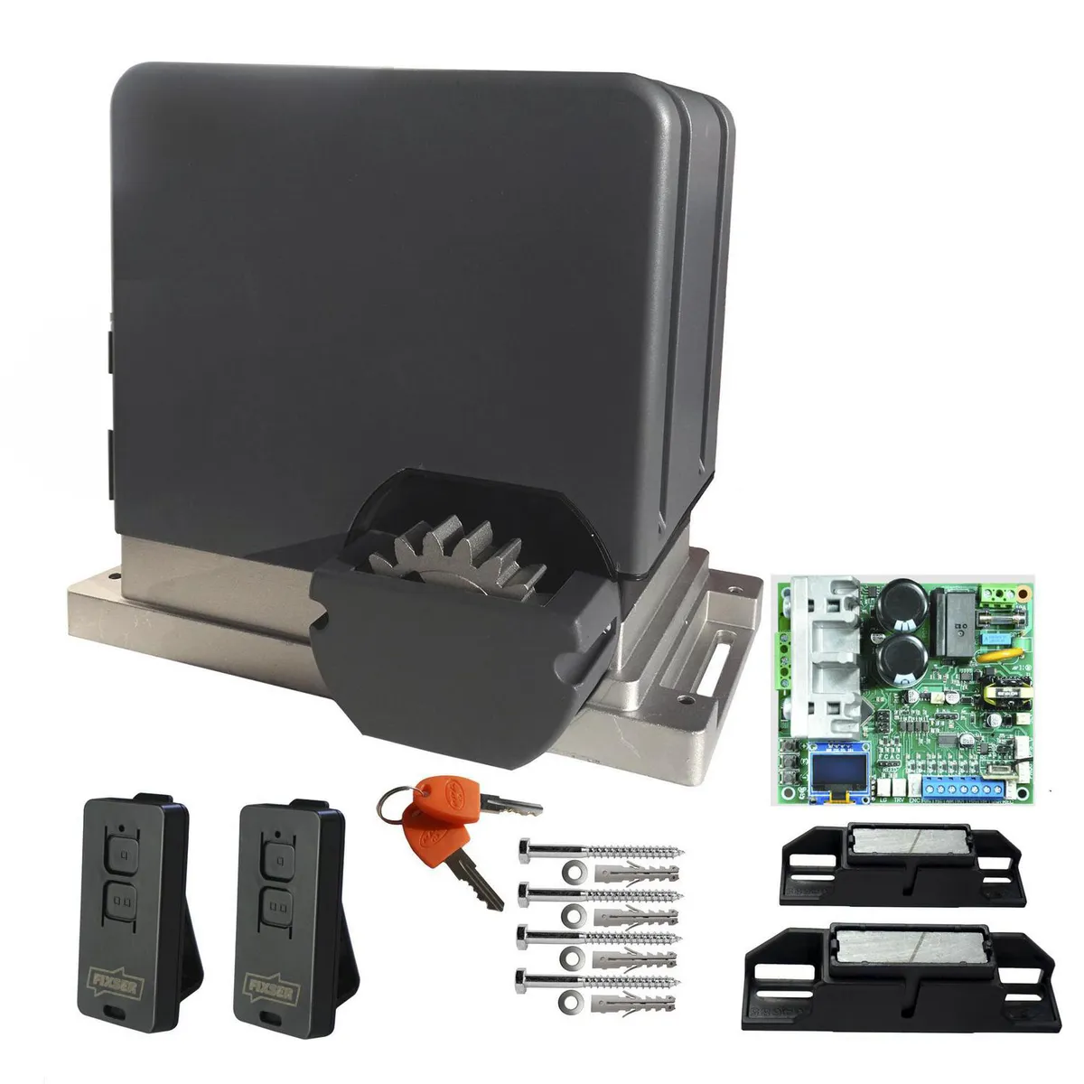 FIXSER - Kit motor portón eléctrico 4,5 seg 800 kg rápido antiportonazo