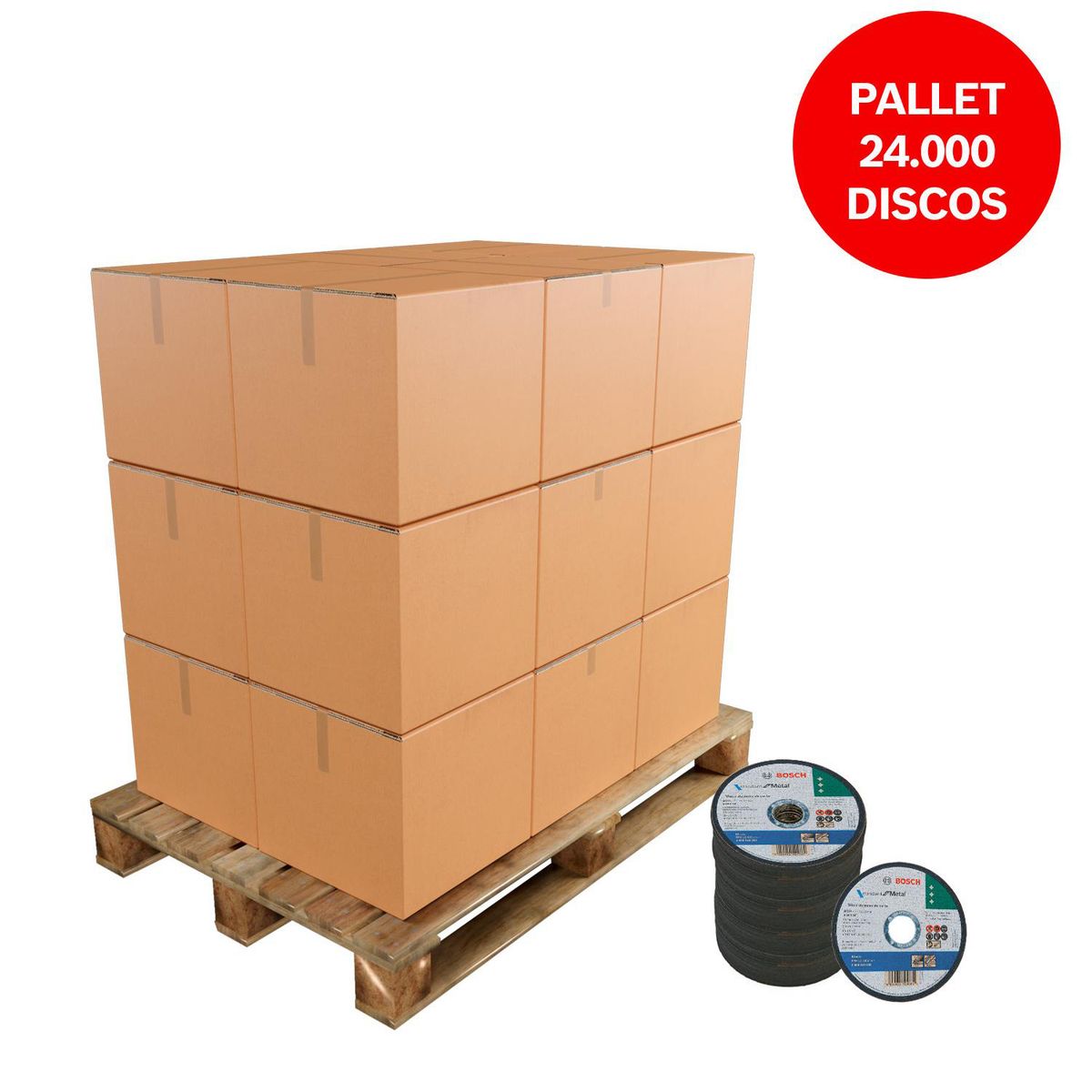 BOSCH - Disco de corte 115x1mm estandar metal, 24000 unidades