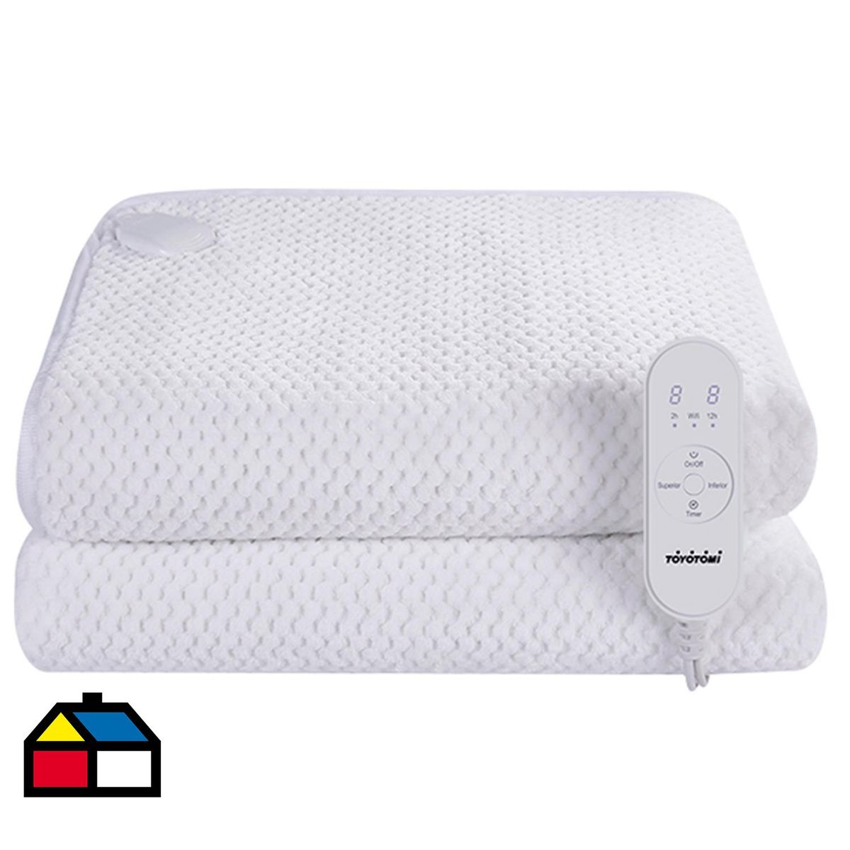 TOYOTOMI - Calientacamas Wifi Eléctrica Lana 1 plaza 65 W Blanco