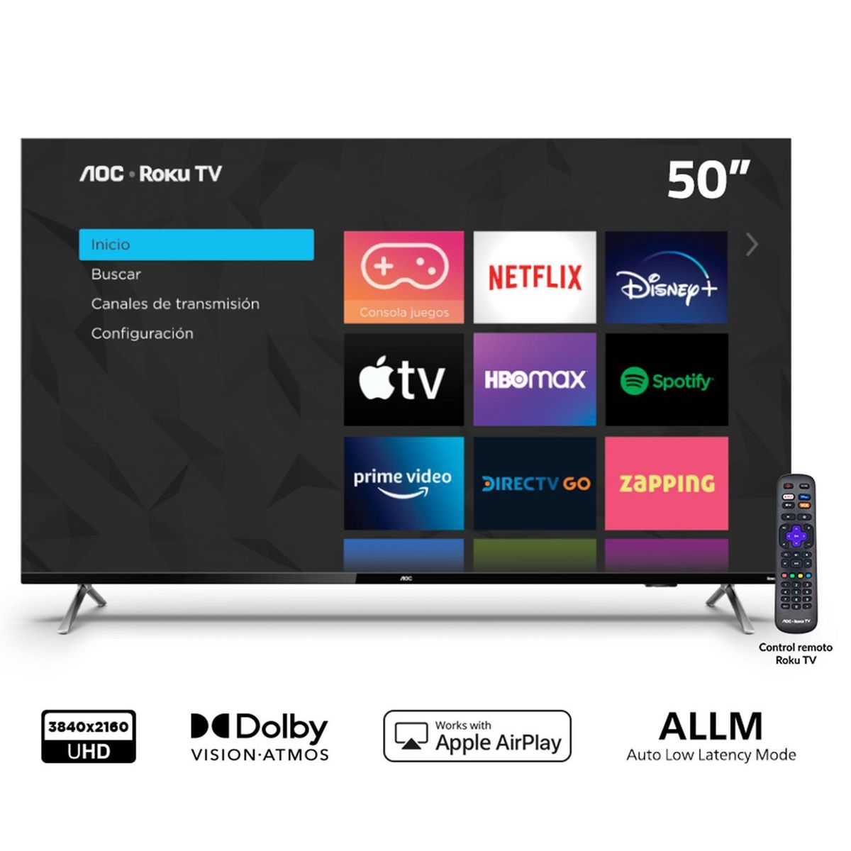 AOC - Smart TV LED 50 " 4K Ultra HD 50U6125