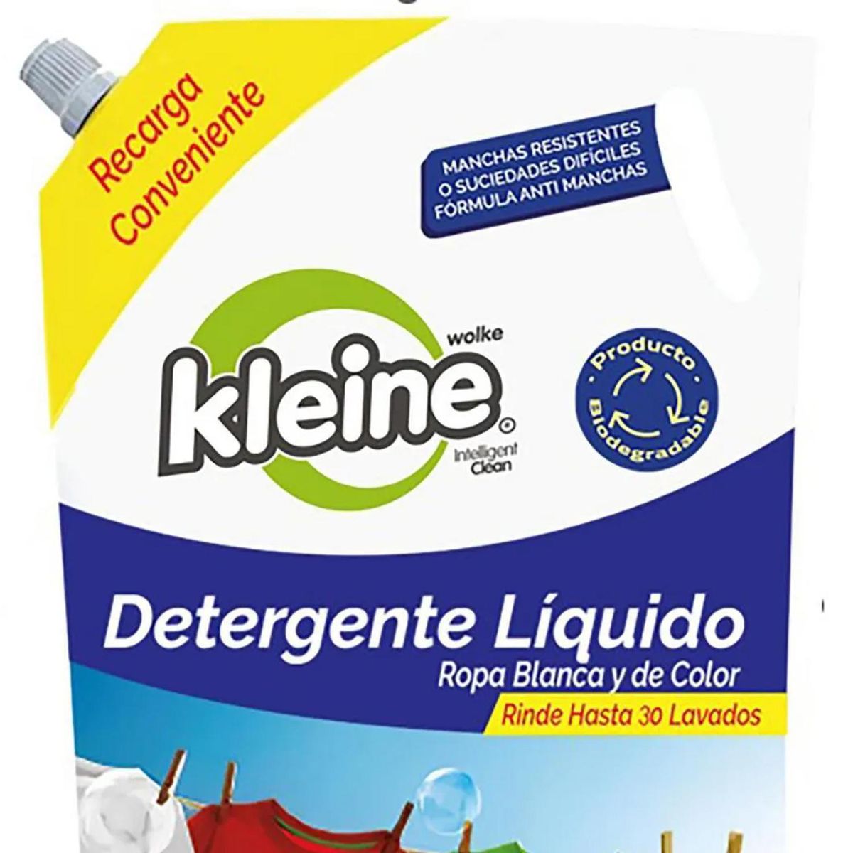 KLEINE WOLKE - Recarga Detergente Líquido Kleine Wolke 3 Litros Aroma Fresco