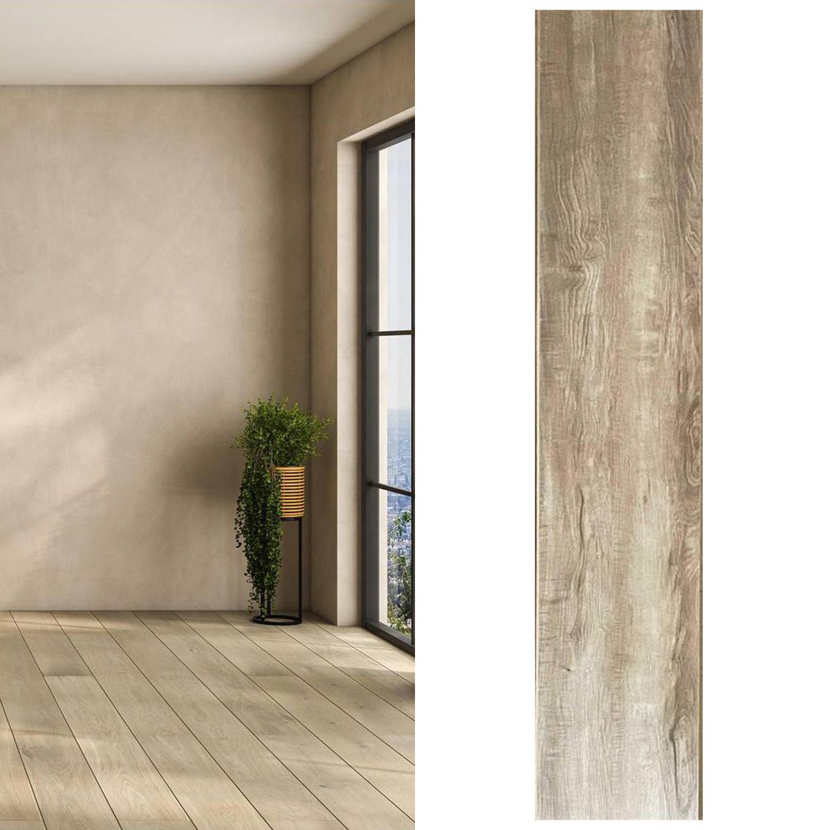 ETERSOL - Piso Flotante 8.3 mm Ambras Taupe 1.9 m2