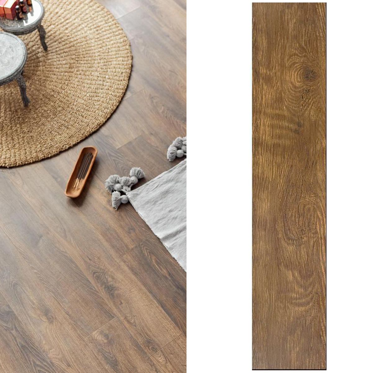 ETERSOL - Piso Flotante 8.3 mm Viena Nuez 1.9 m2