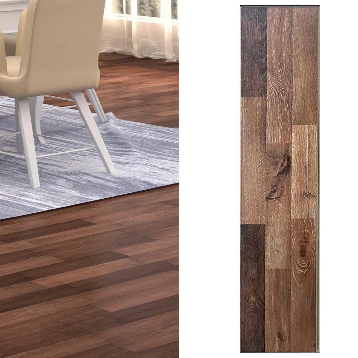 ETERSOL - Piso Flotante 8.3 mm Viena Roble Oscuro 1.9 m2