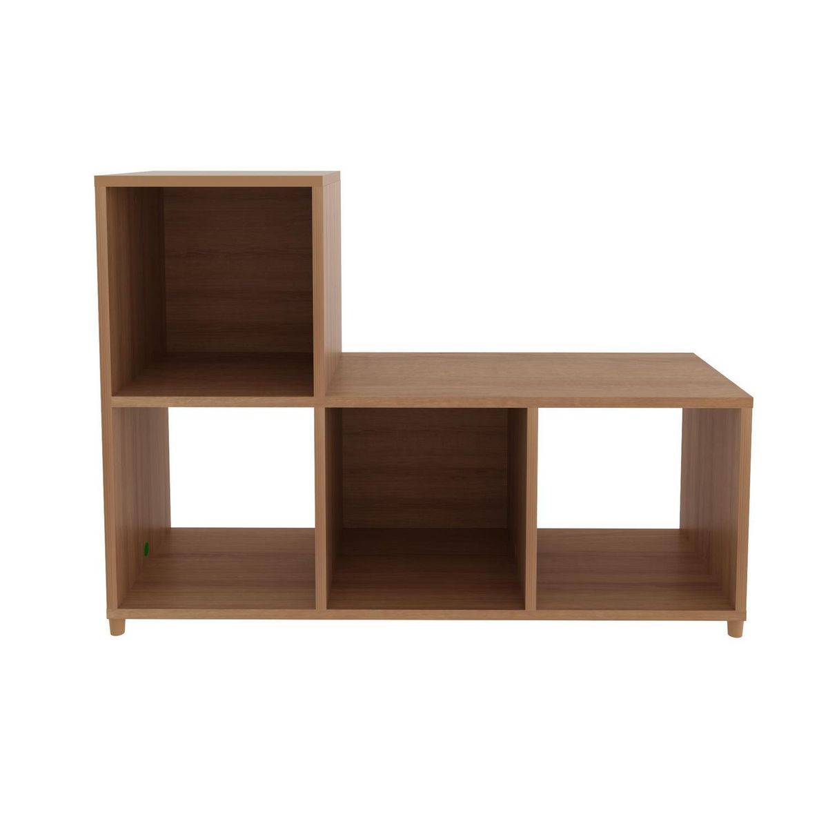 TECNOMOBILI - Librero MDP 2 Nivel(es) 90x66x30 cm Almendra