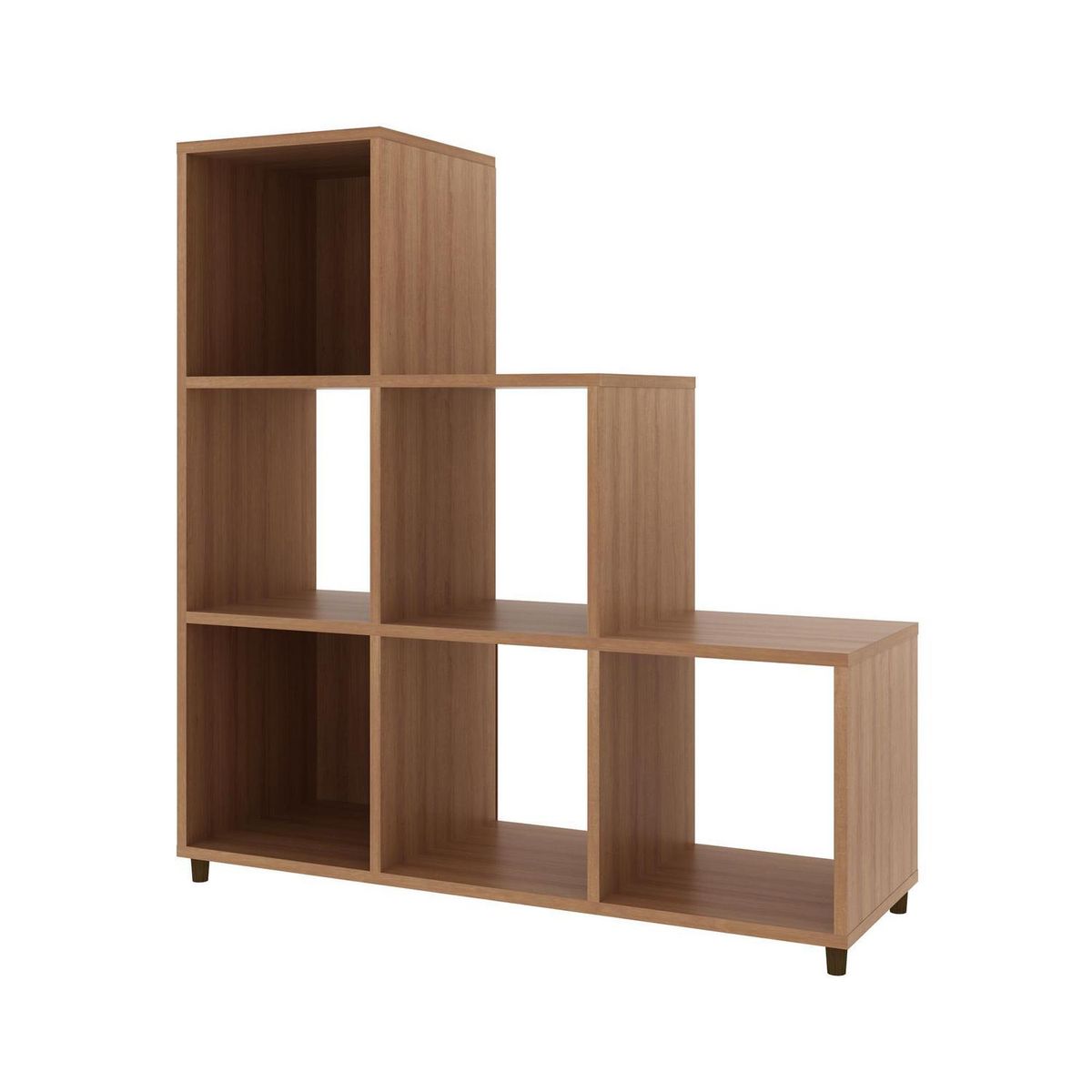 TECNOMOBILI - Librero MDP 3 Nivel(es) 90x96.5x30 cm Almendra