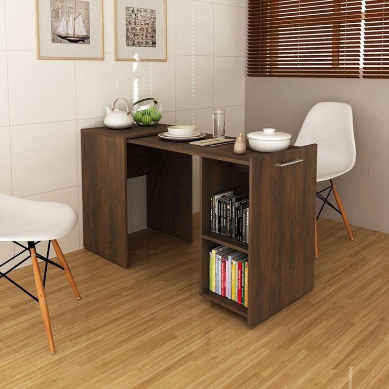 TECNOMOBILI Escritorio multifuncional plegable rustico ME4170.0005