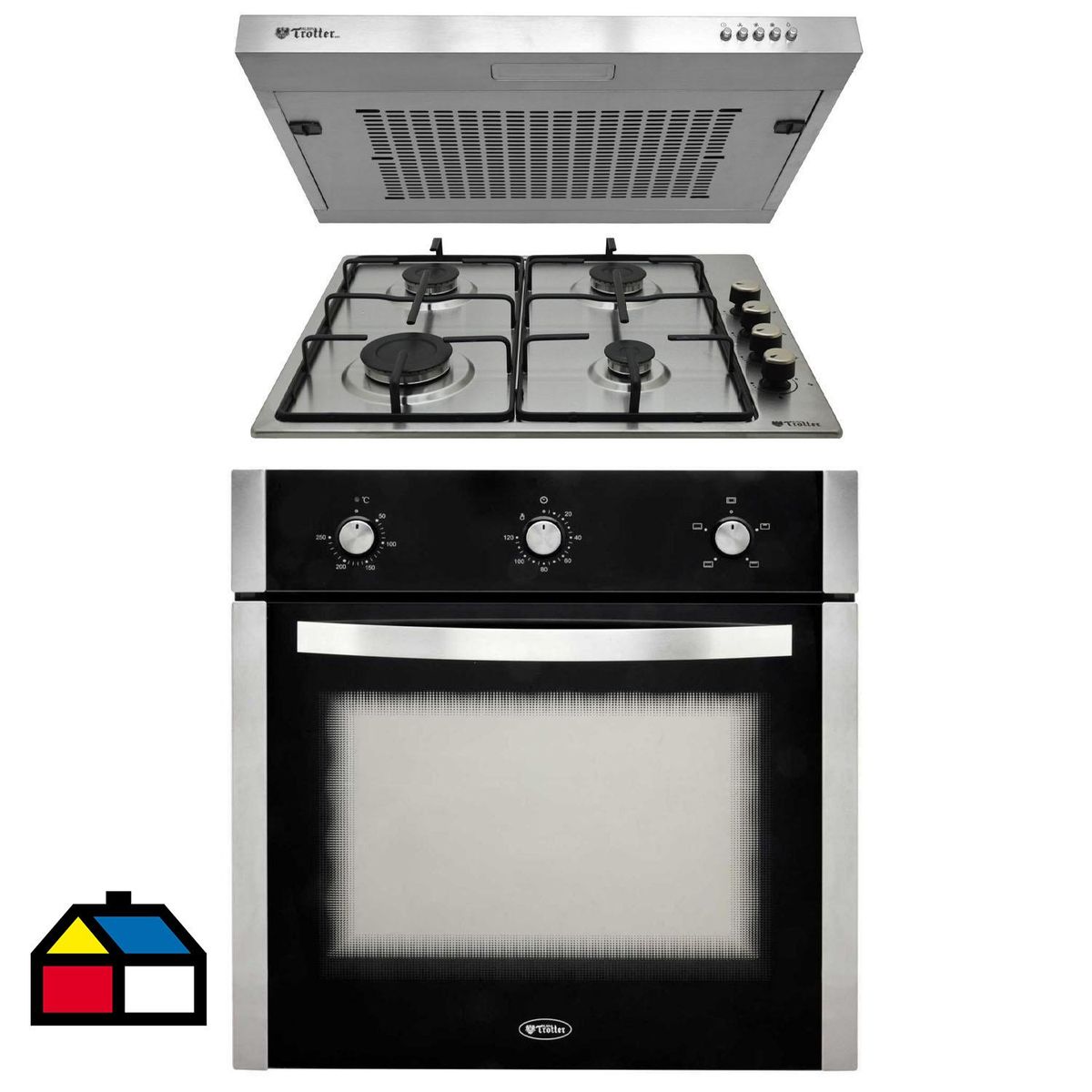 ALBIN TROTTER - Combo horno + encimera + campana