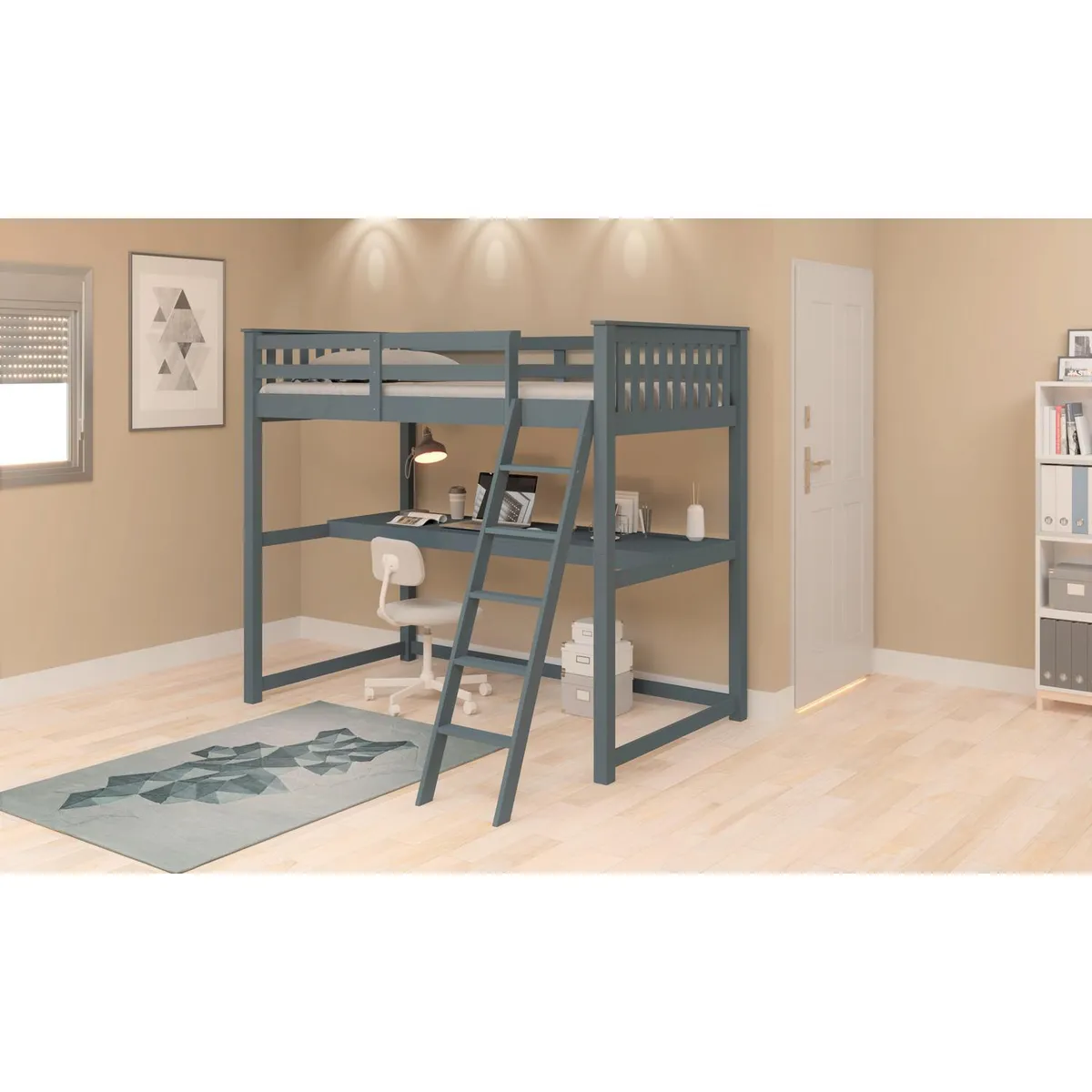 DECOCASA - Camarote + Escritorio Boston 1,5P