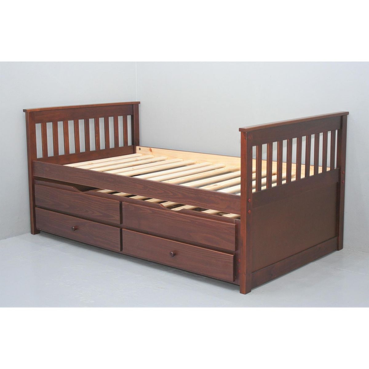 DECOCASA - Cama + Auxiliar + Escritorio California 1,5 pl