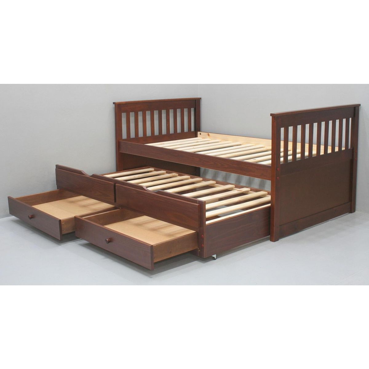 DECOCASA - Cama + Auxiliar + Escritorio California 1,5 pl