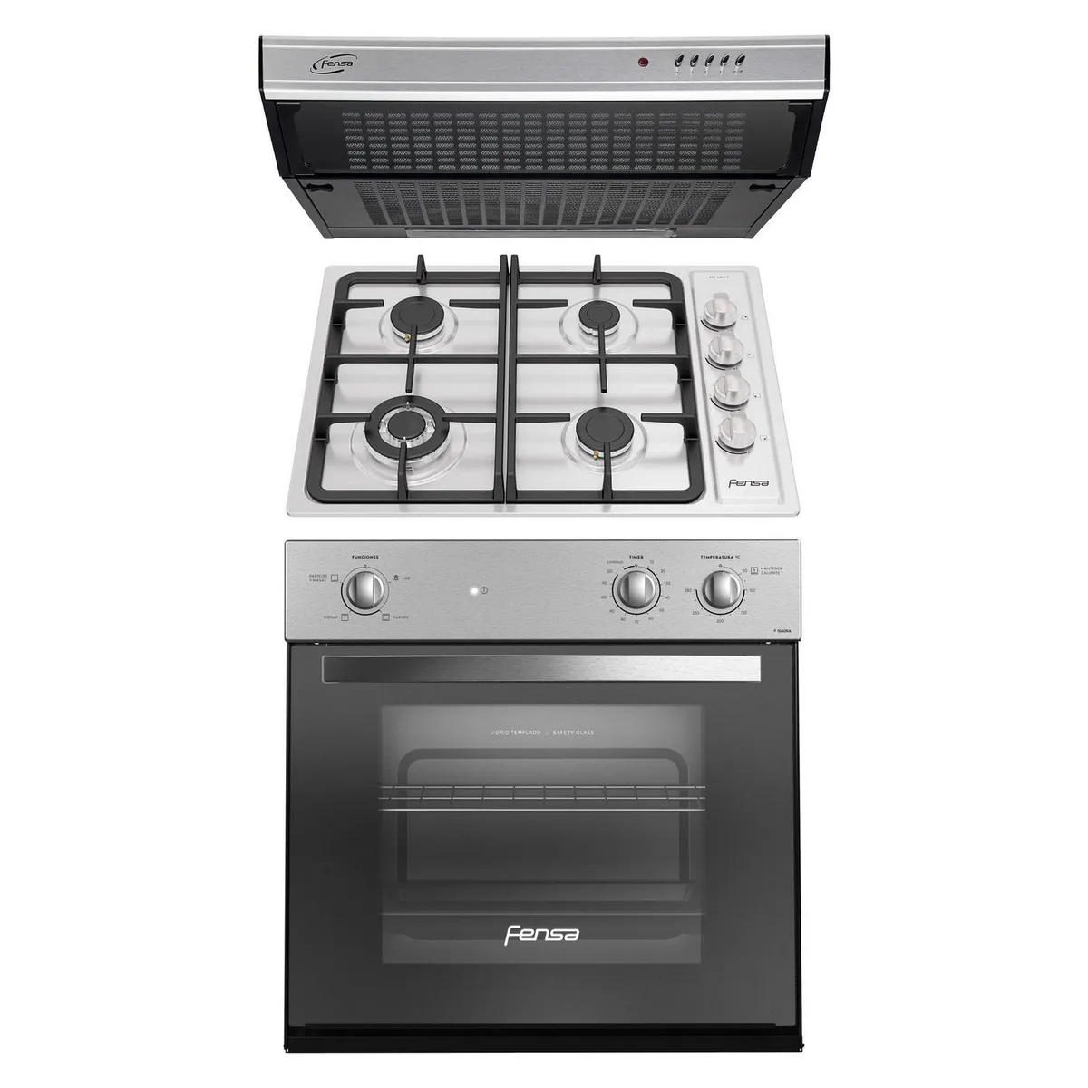 FENSA - Kit Horno F1060RA + Encimera 4.3HF + Campana U6160