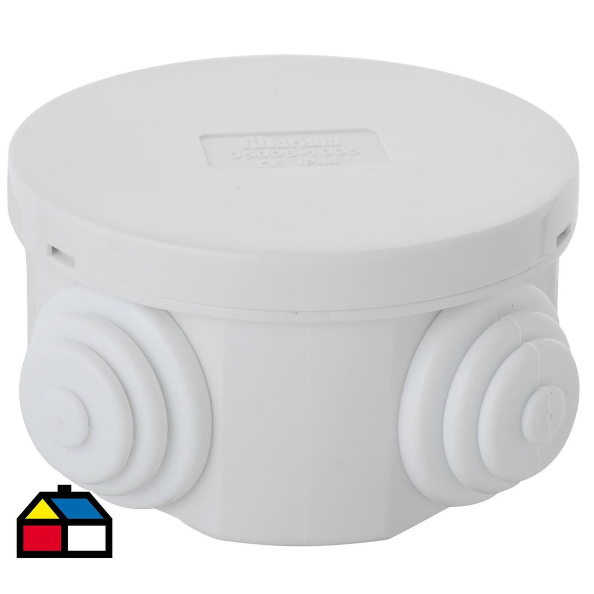 Caja de Distribución Redonda Sobrepuesta 7X7 cm Pvc, marca MARISIO - Foto Principal