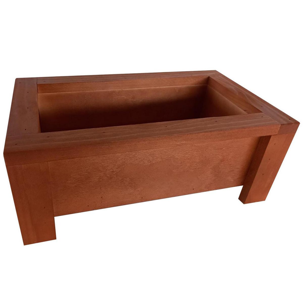 GENERICO - Jardinera de Madera 25x17 cm Café