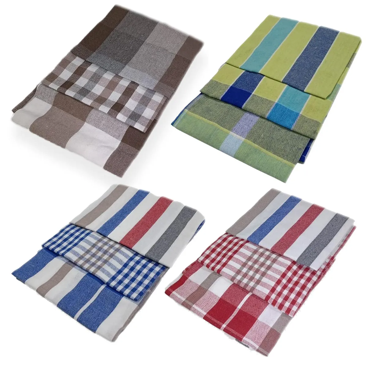 DORAL - Set 3 paños de cocina estampado mix