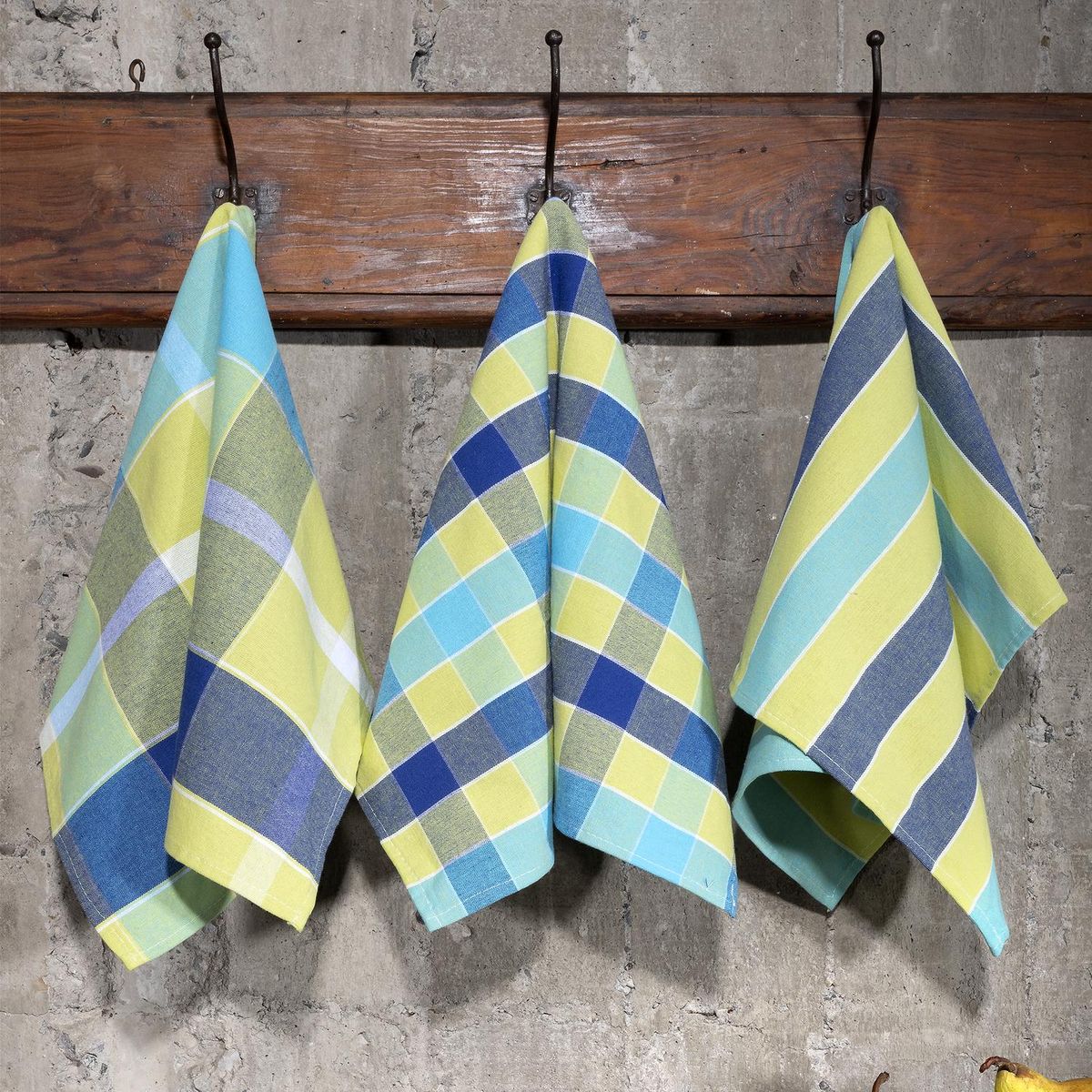 DORAL - Set 3 paños de cocina estampado mix