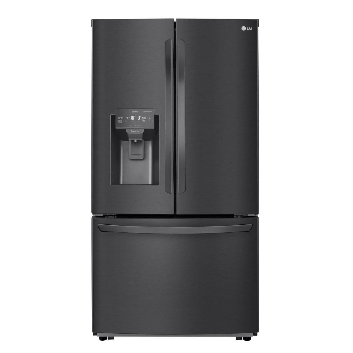 LG - Refrigerador French Door No Frost 662 Litros Matte Black GM78WGT