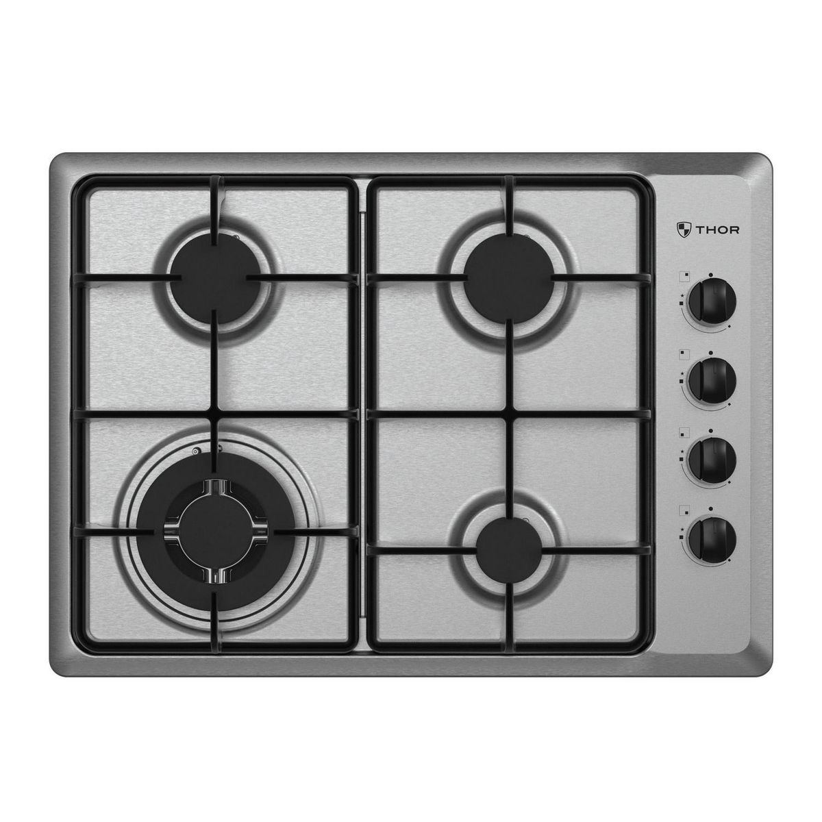 THOR - Encimera Gas 4 Platos Plateado SSC-64220 KBN IX
